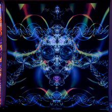 Load image into Gallery viewer, Let&#39;s Dance Psychedelic Fractal UV Tapestry - Crealab108
