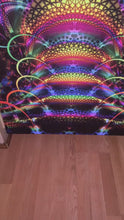 Charger et lire la vidéo dans la visionneuse de la Galerie, Experimental Area tenture UV psychédélique fractal
